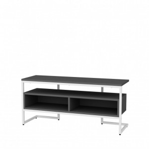 Comoda TV Salvador, Model Merrion, 110x49.9x35 cm, Alb/Antracit - Img 4