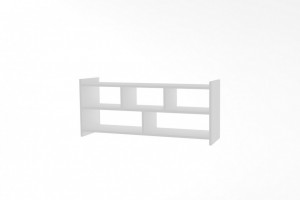 Comoda TV Salvador, Model Pera, 120x55x28 cm, Alb - Img 3