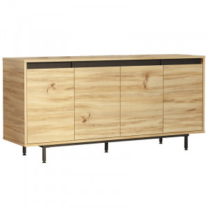 Consola Jethro sonoma - wenge 160x44.5x75.5cm - Img 1