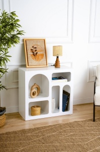 Consola Model Lesa, Alb, 80x35x74 cm - Img 2