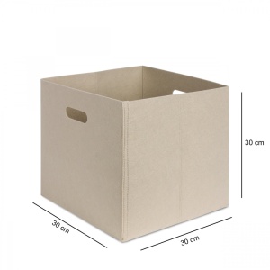 Coș de pâslă HMY Crem 30x30x30 cm - Img 3