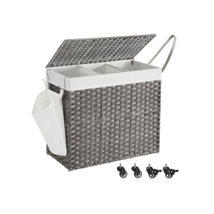 Cos de rufe Songmics Gri 70x36x66 cm - Img 2