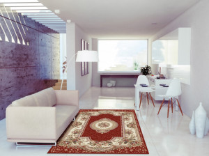 Covor Clasic, Lotos 571, Grena, 60x110 cm, 1800 gr/mp - Img 2