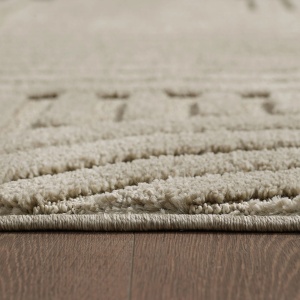 Covor tip Traversa VivaDeco Art V1, 80 x 150 cm, Bej, 100% Polipropilena, Fir 8 mm, 1900 g/mp, OEKO-TEX Standard 100 - Img 11