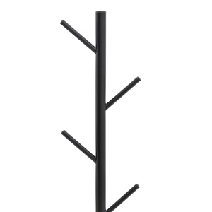 Cuier Fori, negru, 30x30x173 cm - Img 2