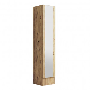 Cuier hol cu dulap Model Clayton, Stejar, 35.5x35.5x180 cm - Img 5