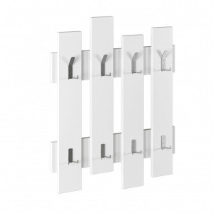 Cuier hol Model Donovan, Alb, 64x4x79 cm - Img 3