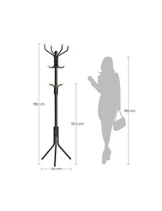 Cuier tip pom Model Wagner, Negru, 44x44x182 cm - Img 5