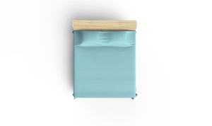 Cuvertura Pled pentru pat dublu Model 115 Turquoise - Img 2