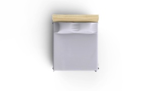 Cuvertura Pled pentru pat dublu Model 121 White - Img 2