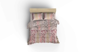 Cuvertura Pled pentru pat dublu Model Urla Beige - Img 2
