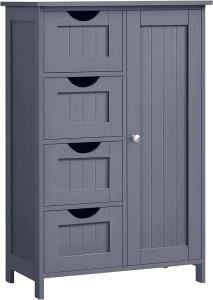 Dulap de baie Model Caldwell, Gri, 55x30x81 cm - Img 3
