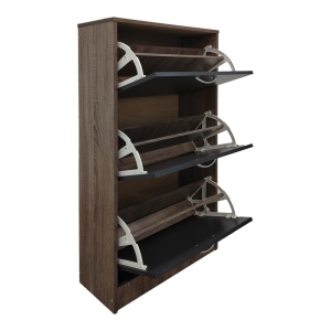 Dulap de pantofi Savaz, antracit, 60x24x114 cm - Img 5