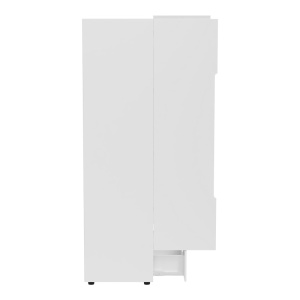 Dulap haine Afina, alb lucios, 100x57x213 cm - Img 6