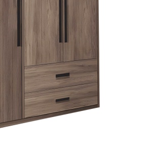 Dulap haine Edritte, nuc deschis, 120x52x195 cm - Img 4