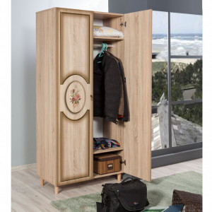 Dulap haine Model Stil, Multicolor, 90x52x192 cm - Img 4