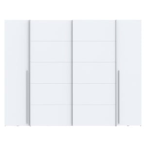 Dulap haine Verzo, alb, 270.5x61.5x210.5 cm - Img 3