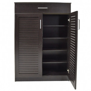 Dulap Pantofi Model Lilith, Wenge, 80x37x123 cm - Img 5