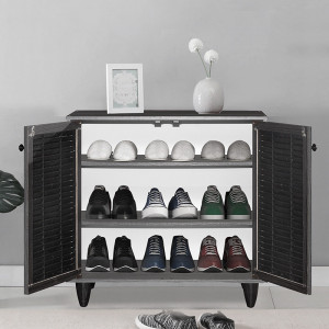 Dulap Pantofi Model Nathalia II, Wenge, 70.5x35x66 cm - Img 2