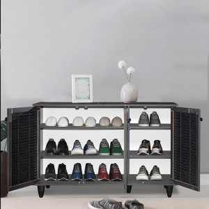 Dulap Pantofi Model Nathalia III, Wenge, 105x35x66 cm - Img 2