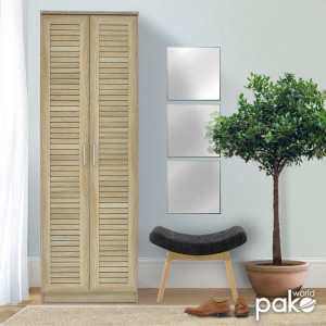 Dulap Pantofi Sante 21 Perechi Sonoma 60x37x183 cm - Img 2