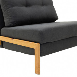 Fotoliu Extensibil Fancy de culoare antracit 96x92x70cm - Img 6