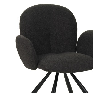 Fotoliu Model Garzele, Gri inchis/Negru, 68x66x82.5 cm - Img 6