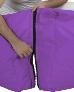 Fotoliu puf de gradina Siesta Violet 180x55x40 cm - Img 3
