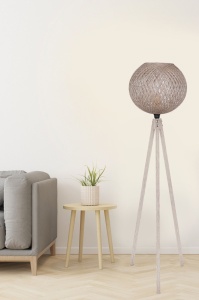 Lampadar 194 Crem 34x38x120 cm - Img 1