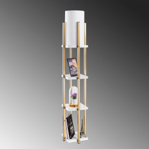 Lampadar 7119 - White, Gold Alb/Auriu - Img 2
