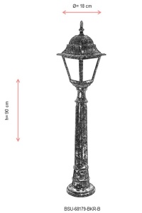 Lampadar de exterior 68179 Maro 90x18 cm - Img 3