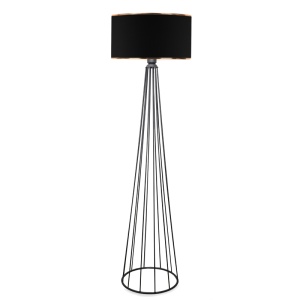 Lampadar Firdo I, negru, 38x121 cm
