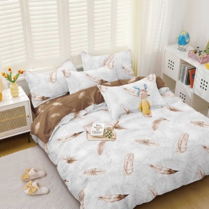 Lenjerie Bumbac Satinat 4 Piese Faelis