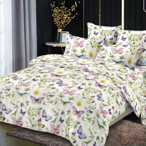 Lenjerie cu elastic 180x200cm, Lunavelle, 4 Piese