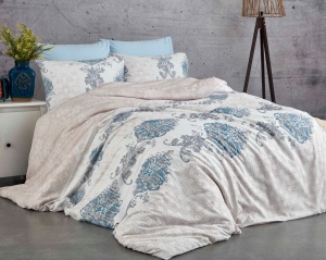 Lenjerie de pat 1 Persoana Model Daisy Blue