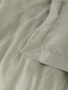Lenjerie de pat dublu, Bambus Model Bamboo Stripe Beige - Img 3