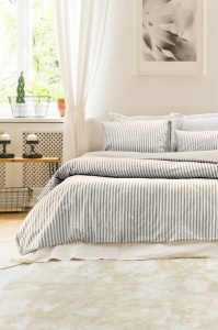 Lenjerie de pat dublu Model Nives Anthracite