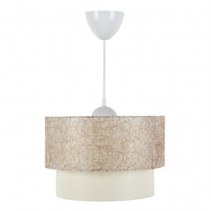 Lustra cu o singura lumina PWL-1087, E27 bej auriu-Ecru, 30x70 cm