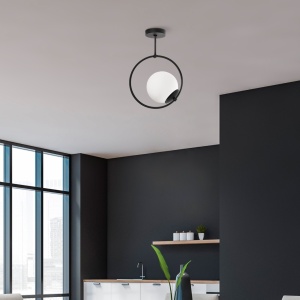 Lustra GMN Negru 26x15x39 cm - Img 1