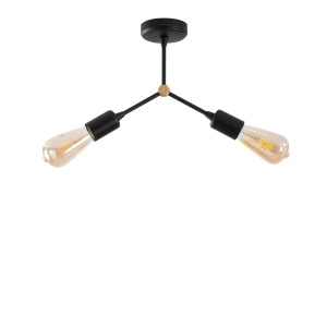 Lustra Sparrow Negru 34x10x26 cm - Img 2
