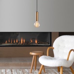 Lustra Tempo Caramiziu 4x4x111 cm - Img 1