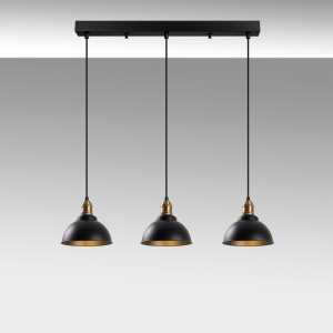 Lustra Varzan Negru 70x21x117 cm - Img 3