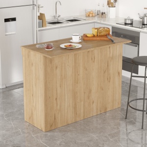 Masă bar Kogile, natural, 120x60x88.2 cm - Img 3