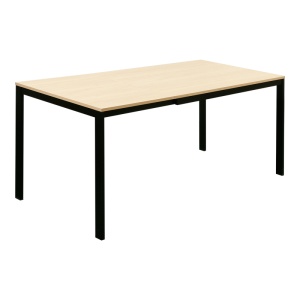 Masă extensibilă Extento, natur/negru, 120-180x74x75 cm - Img 6
