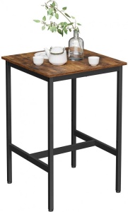 Masa Model Rosemary, 60x60x90 cm, Maro Rustic/Negru - Img 8