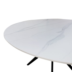 Masă Orbital, alb/negru, 120x76 cm - Img 4