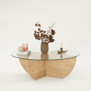 Măsuţă de cafea Lily Stejar 90x30x90 cm - Img 10