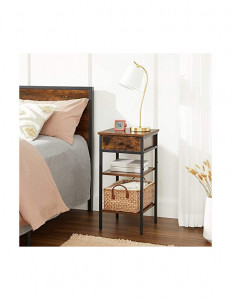 Noptiera Model Keller, Maro Rustic/Negru, 35x3570cm - Img 5