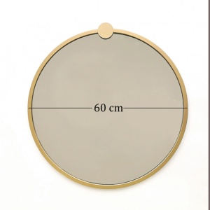 Oglinda GoldMetalÇerçeveYuvarlakAynaA708 Gold - Img 9