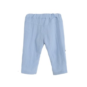 Pantaloni albastri din panza Newness - Img 2